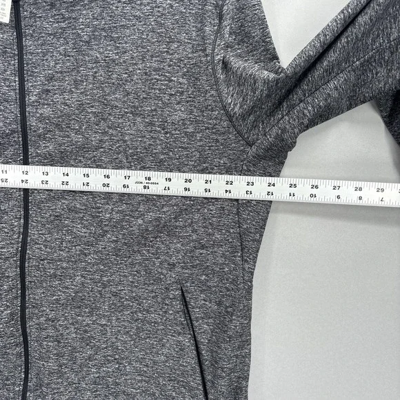 Lululemon Jacket Mens 2XL Gray Full Zip Surge Hooded Sweatshirt Athletic Running - Picture 8 of 14